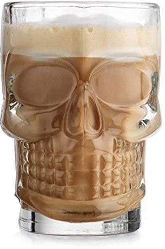 Niya Trendz Glass Skull Skeleton Beer Mug Pack Of 1 (500 ML)