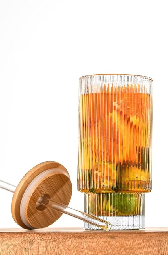 NIYA TRENDZ Coffee Mug Can with Lid & Reusable Straw, Stylish & Eco-Friendly for Coffee, Juice, Milk, and More (Pack OF 1)