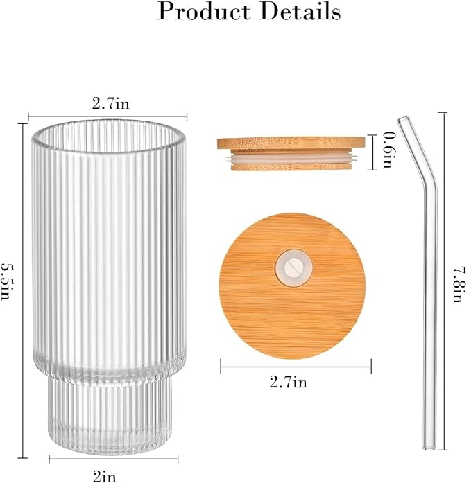 NIYA TRENDZ Coffee Mug Can with Lid & Reusable Straw, Stylish & Eco-Friendly for Coffee, Juice, Milk, and More (Pack OF 1)