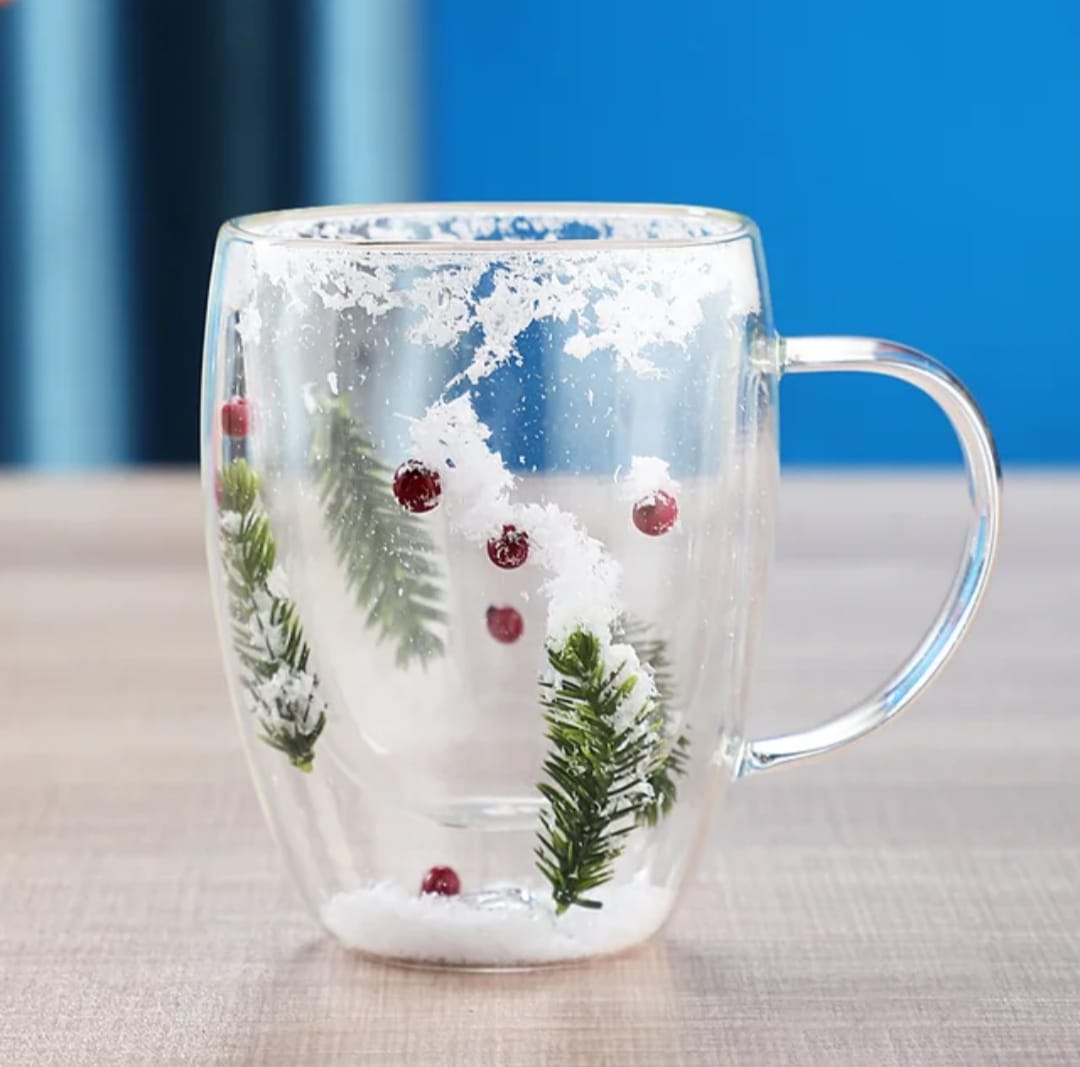 Niya Trendz Double Walled Glass Coffee Mugs 250 ML