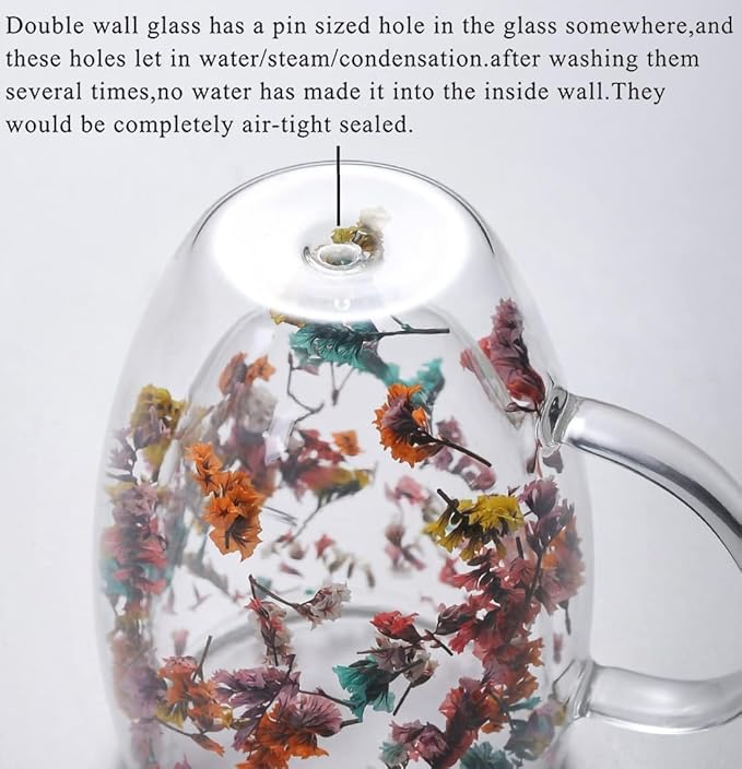 Niya Trendz Double Walled Glass Coffee Mugs 250 ML