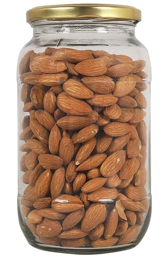 Niya Trendz Glass Pot Jar and Container Kitchen Storage With Air Tight Lid Golden 2 Piece (1000 ML)